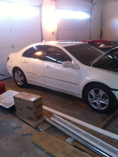 Acura RL Wrecked Donor Car for Civic AWD Swap